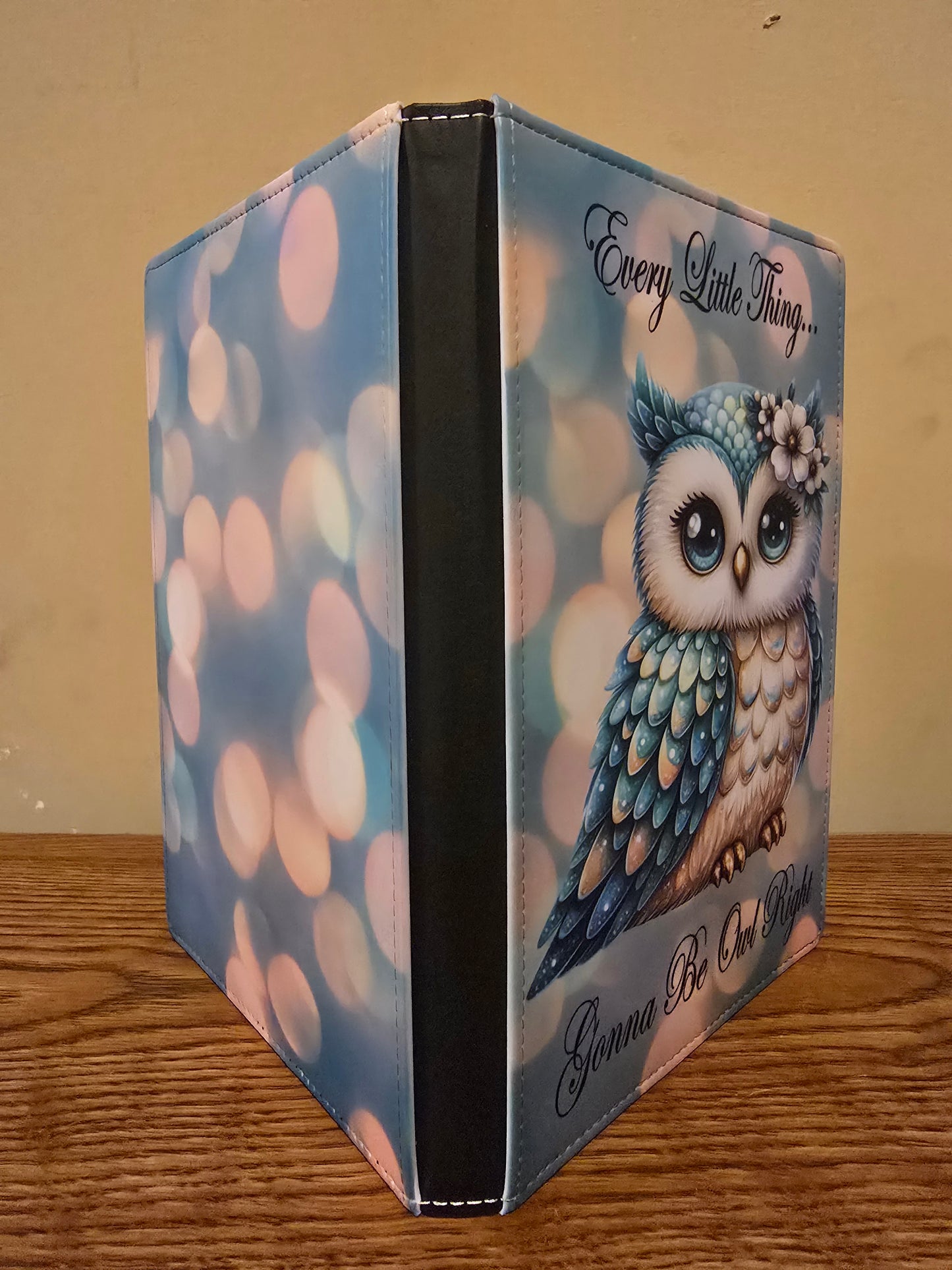 Glitter Owl Reusable Notebook